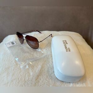 DVF Women’s Sunglasses Model DVF123S Gia Color Plum 505- Never Worn w/Hard Case